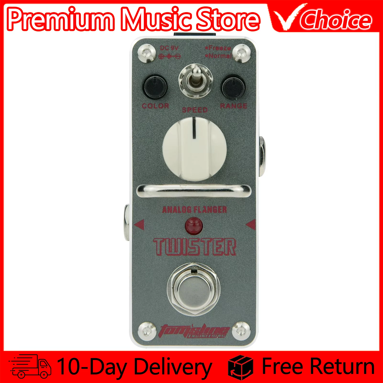 AROMA Electric Guitar Pedal ATR-3 Twister Analog Flanger Effect Pedal True Bypass Effect Guitar Parts & Accessories