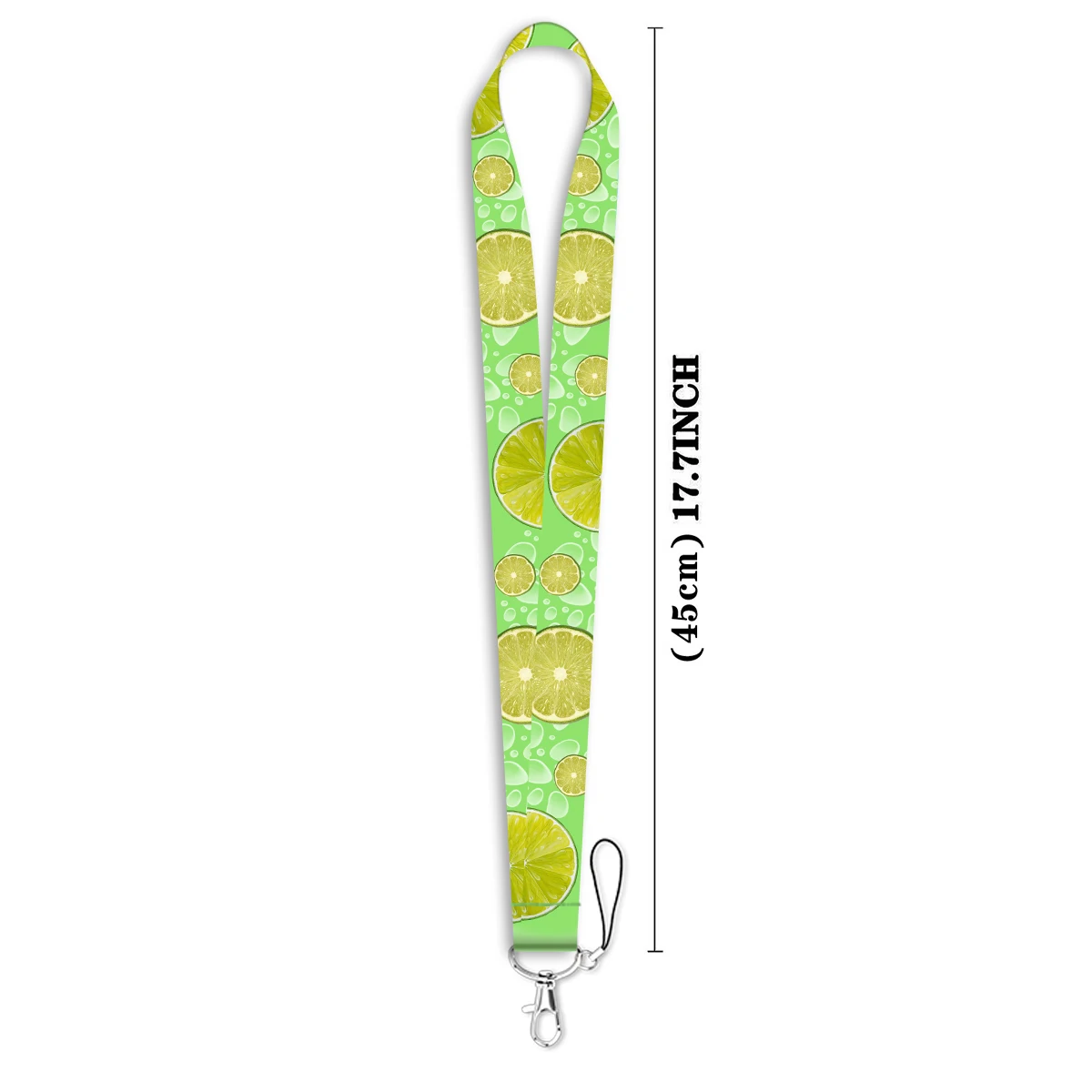 Green Lemon Neck Strap Lanyards Women Keychain Badge Holder ID Card Pass Hang Rope Lariat Lanyard for Key Rings Accessories