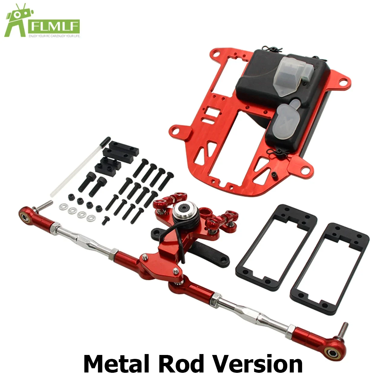 Rc Car Symmetrical Steering Kit or Accessories (Metal or Plastic Rod Version) for 1/5 HPI ROFUN ROVAN KM BAJA 5B 5T 5SC Parts image 3