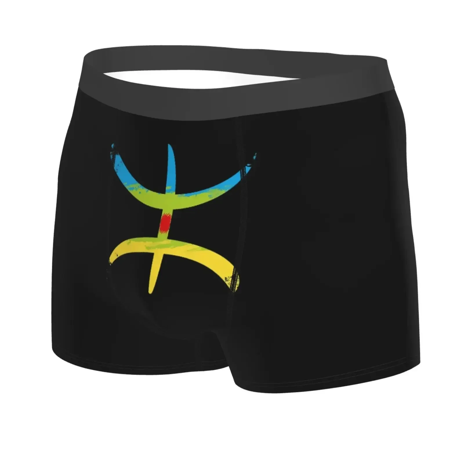 Amazigh Flag And Emblem Men's Underwear Healthy Soft Comfortable High-Quality Men's Briefs Stylish Trendy Casual Sports Panties