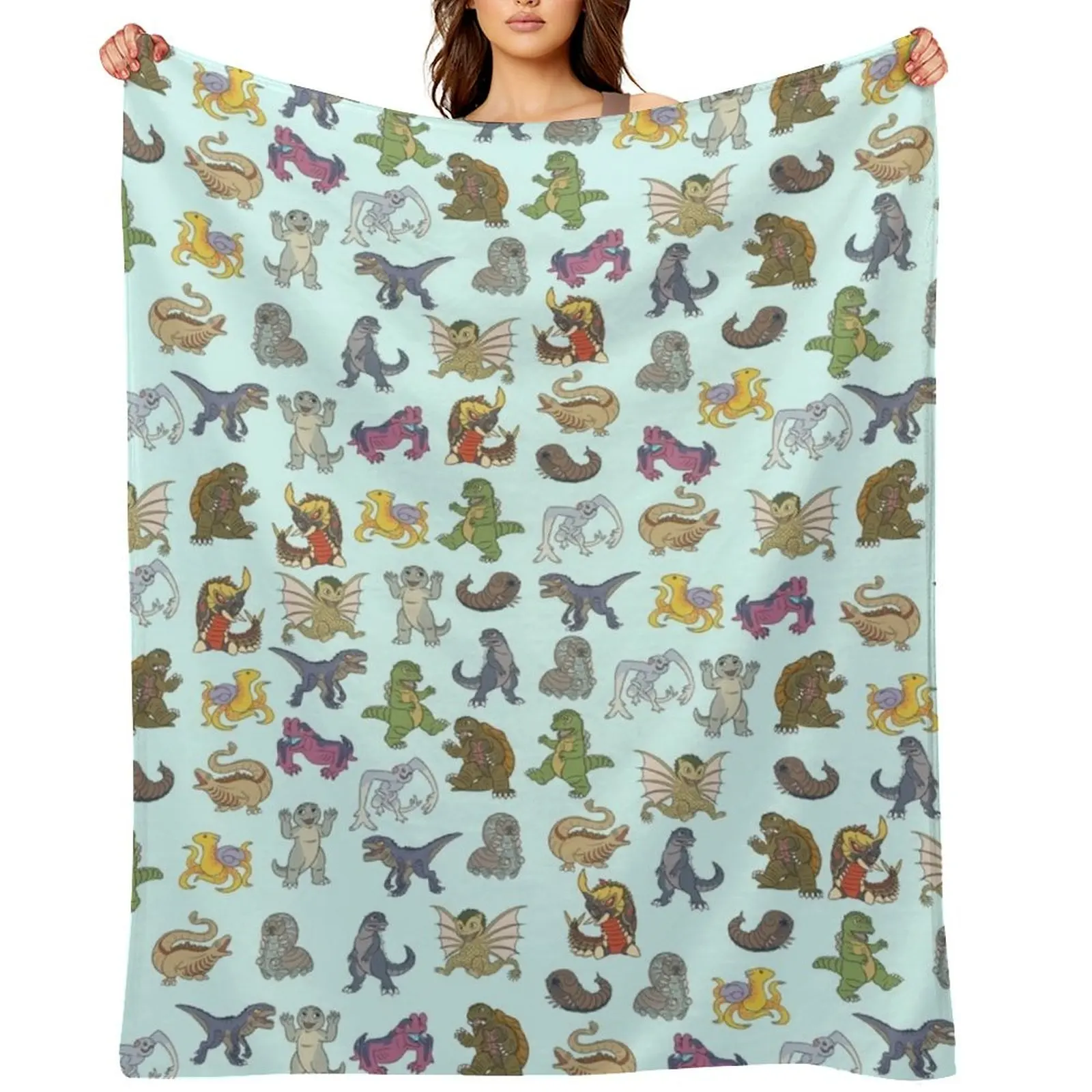 

Kaiju Babies Throw Blanket warm winter Summer For Decorative Sofa Blankets Sofas Of Decoration Blankets