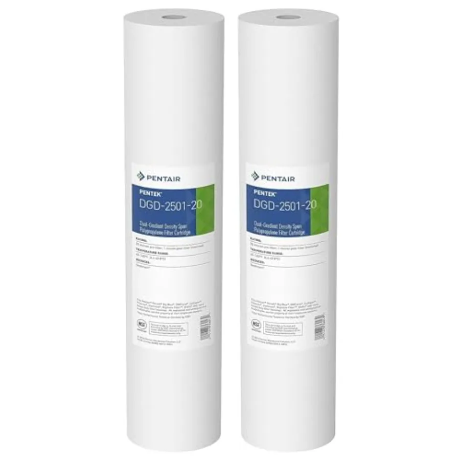 

DGD-2501-20 Big Blue Water Filter 20-Inch Whole House Sediment Filter Cartridge Replacement Dual-Gradient Densit