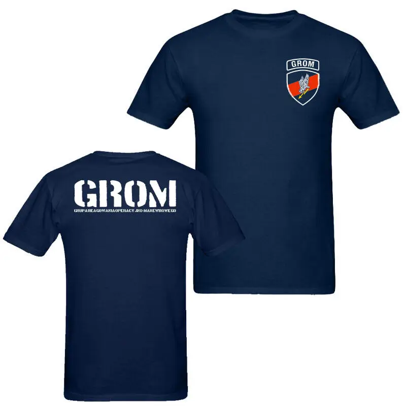 Poland Thunder JW Jednostka Wojskowa GROM Special Force Army T-Shirt Short Sleeve Casual Cotton O-Neck Summer T Shirt