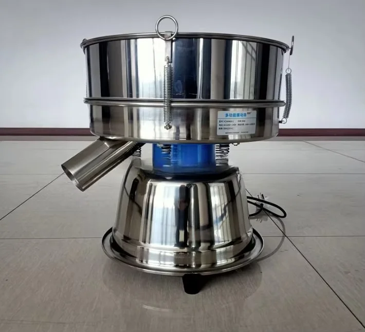 30cm 40cm Stainless Steel Vibrating Screen Rotary Powder Vibration Screening Machine