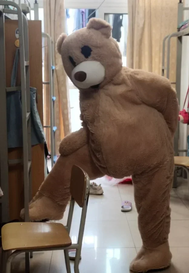 

Anime Cosplay Plush Dancing Teddy Bear Character Costume Mascot Birthday Party Adult Fancy Dress Advertising Events toy