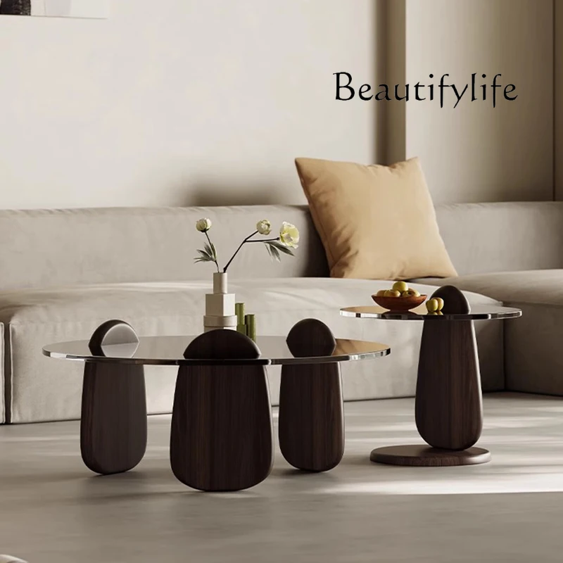 

Minimalist Transparent Coffee Table Modern Decoration Aesthetic Nordic Side Table Simple Designer Meubles Living Room Furniture