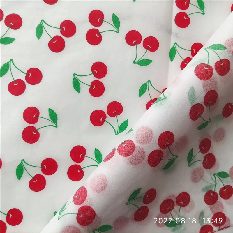 

1000pcs Fresh Cherry Gift Wrapping Tissue Paper for Gift Packaging Decoration