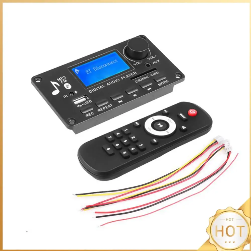 12 فولت LCD MP3 WMA WAV فك مجلس APE FLAC WMA WAV فك كلمات عرض بلوتوث متوافق 5.0 USB TF FM صوت السيارة الرقمي