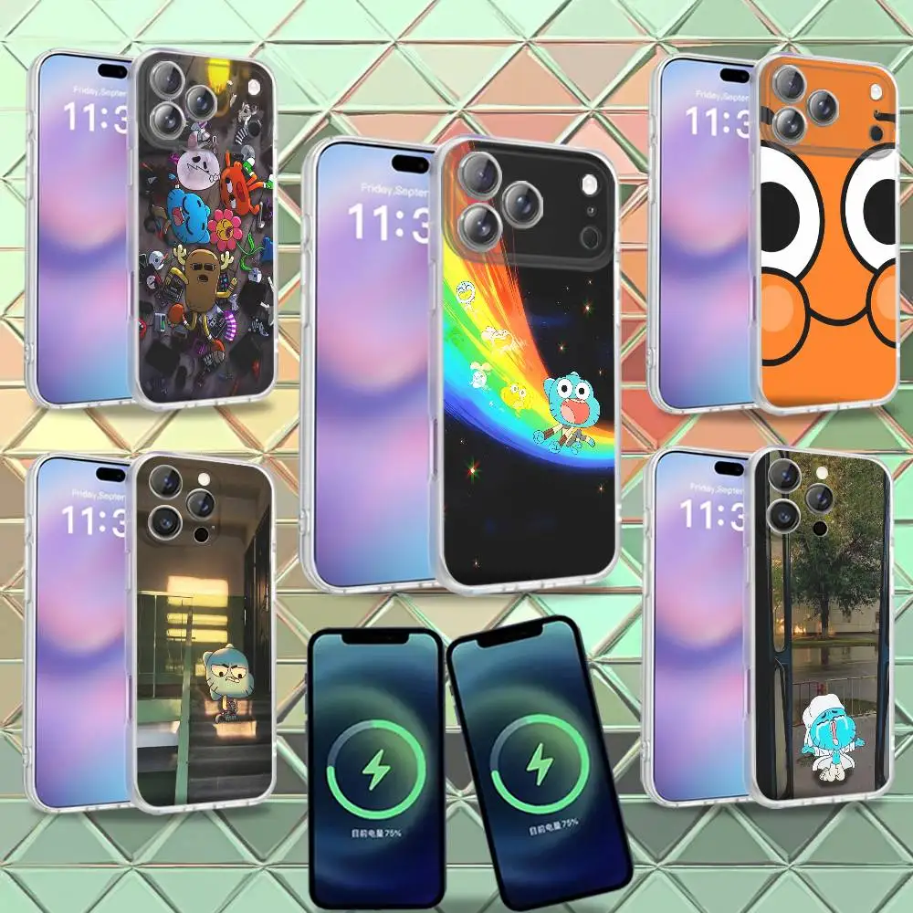 

AMAZING WORLD OF G-GUMBALL For iPhone 17,12,11,14,13,15,16,Plus,Air,Pro,Max,E,Mini for Magsafe Magnetic Frosted Phone Case
