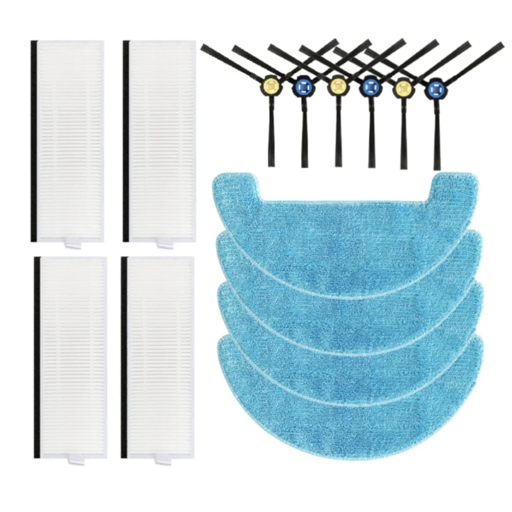 Side Brush Hepa Filter Mop Cloths Spare Parts For Amibot Animal For Premium H2O/Connect X782 X810 Robot Vacuum Cleaner