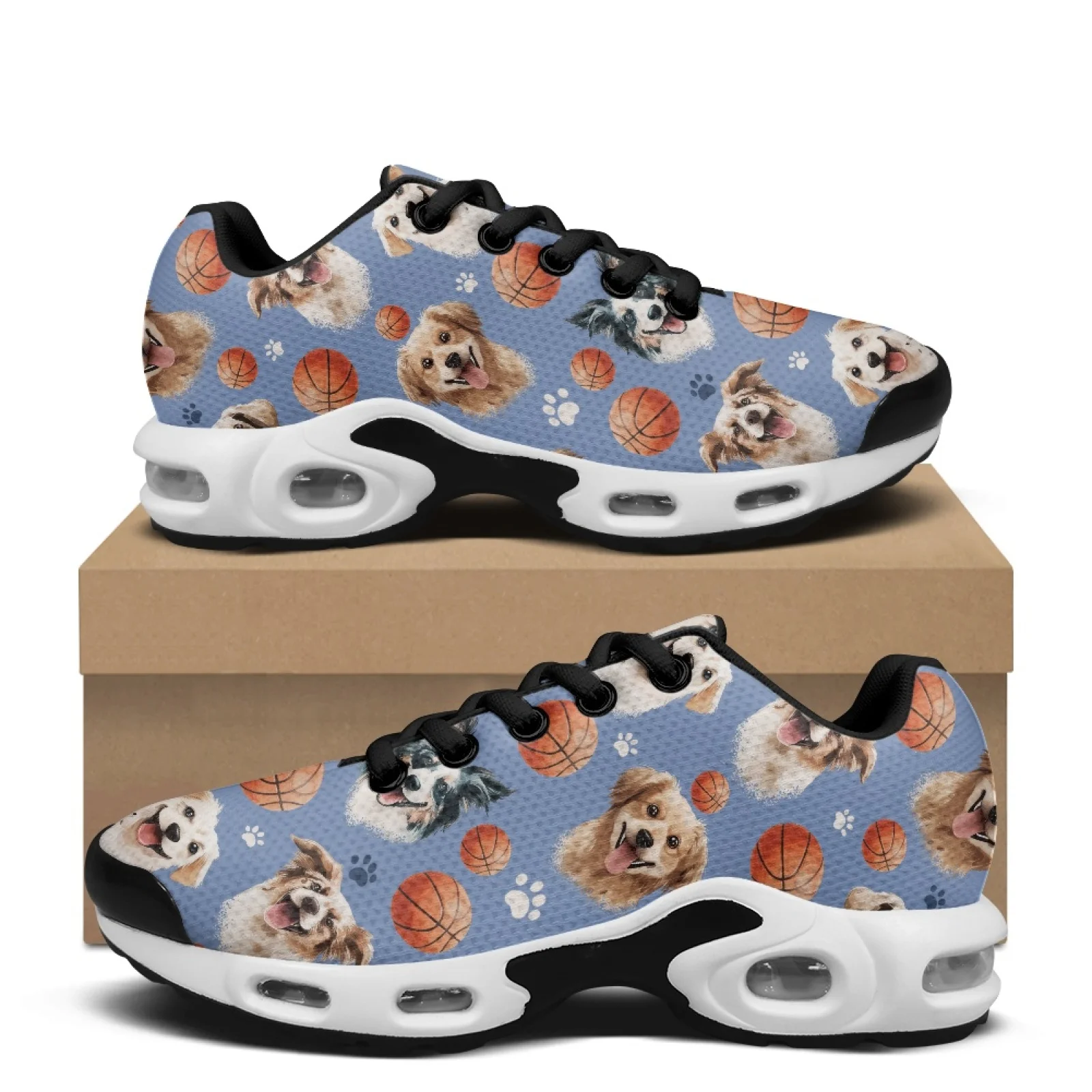 Air Cushion Jogger Shoes Men - PENSTROLL バスケットボールドッグ エアクッション ウォーキングスニーカー メンズ用、滑り止めニットメッシュジョガースニーカー カジュアルウェアやランニング用