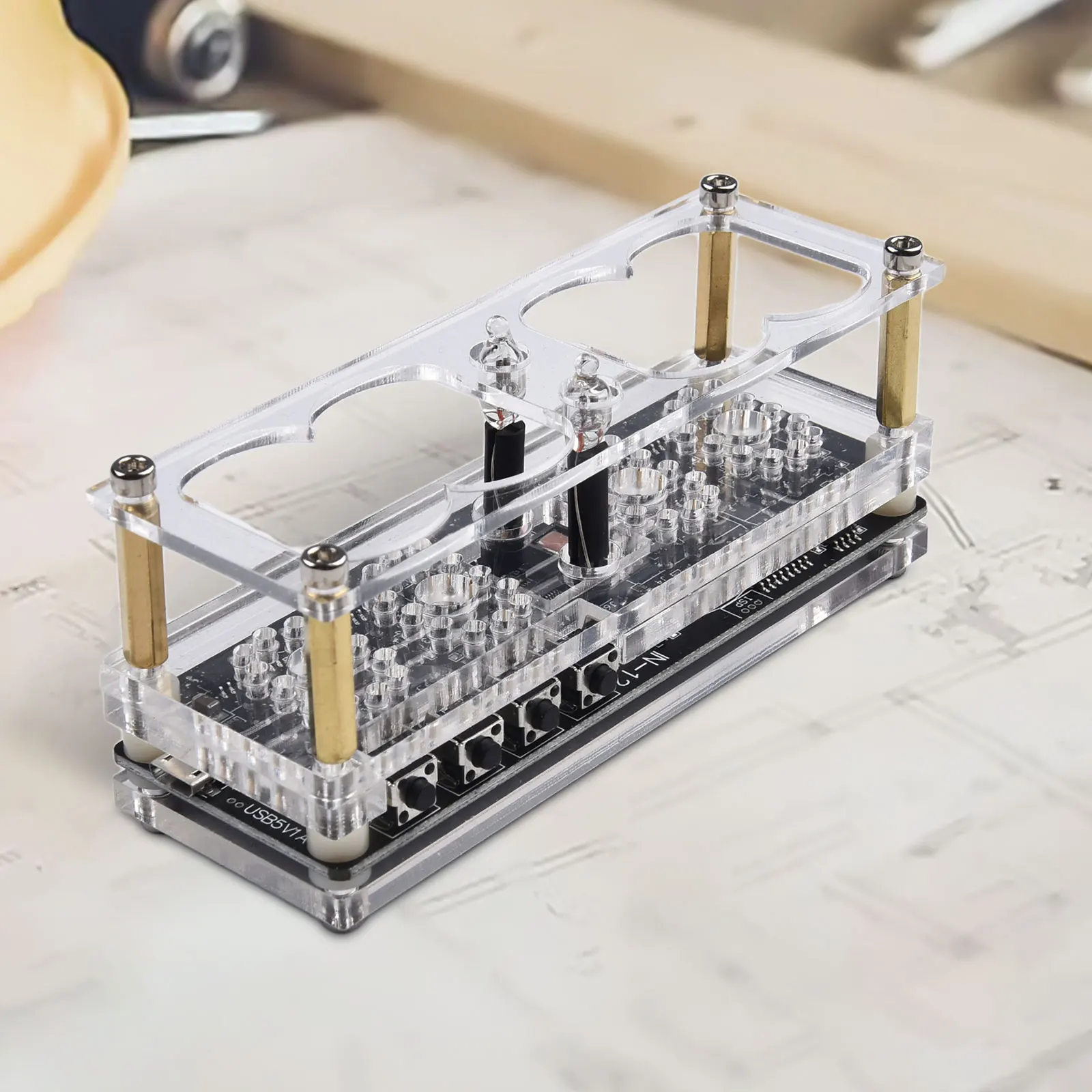 

Светящаяся трубка IN12, часы Nixie, яркий фон, фотография, отключение питания, память, инфракрасный пульт дистанционного управления, низкое энергопотребление