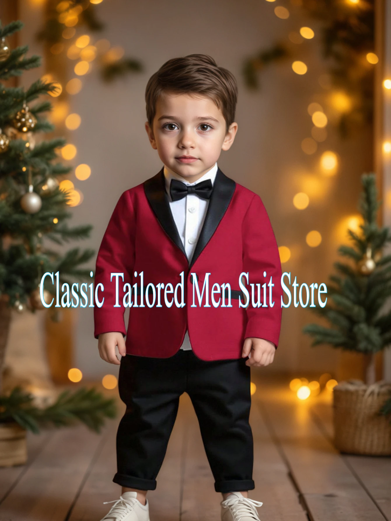

Boys Suit For Weddings Birthday Little Boy Gentleman Outfit Formal Suits Children Coat Pants 2pcs Clothes Set