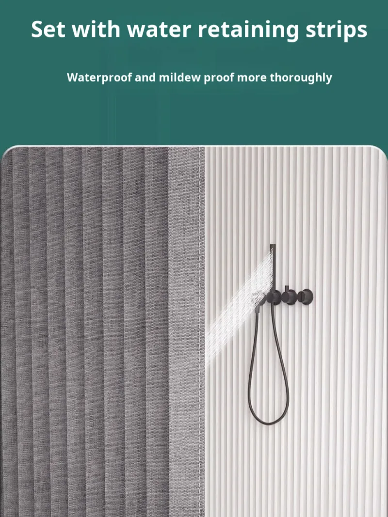 

Складная невидимая занавеска-перегородка для ванной комнаты без удара