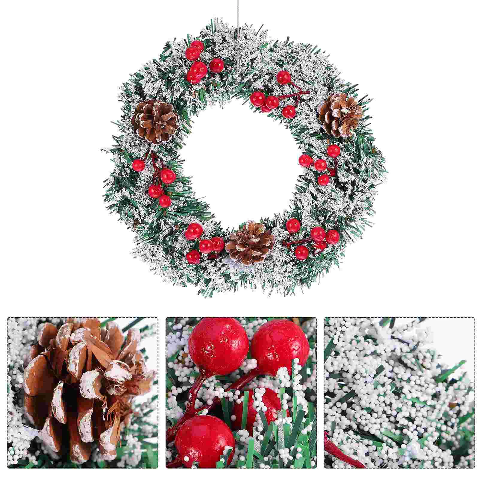 

Christmas Wreath Door Decoration for Garland Wreaths Doors Front Decorations Hanging Ornament Pretty