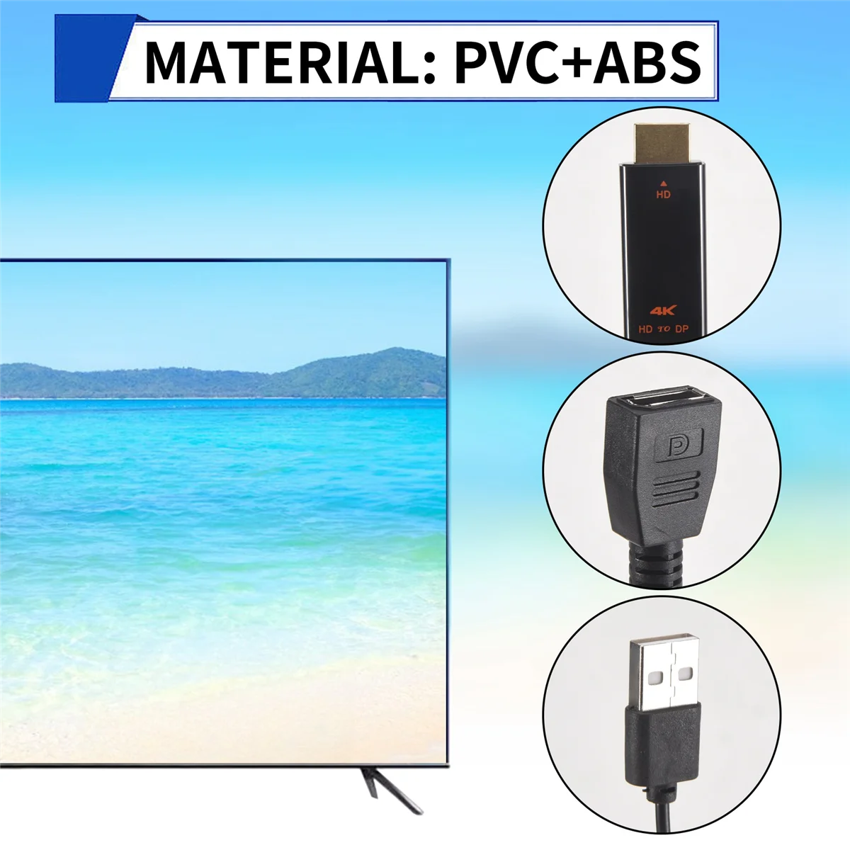 

L67A Pro HDMI-совместимый кабель-переходник с разъемом Displayport «мама» 4K @ 60 Гц HDMI-совместимый преобразователь-кабель DP
