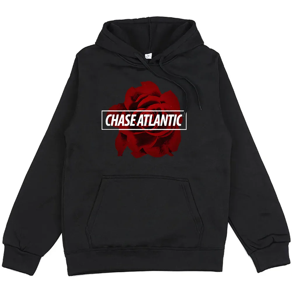 

R&B Chase Atlantic Hoodies Rose Graphic Printing Sweatshirts Ropa Hombre Sudaderas Winter Long Sleeve Men/Women Pullovers Unisex