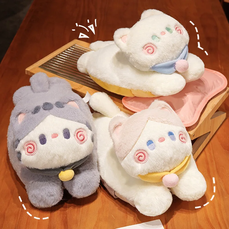 Cartoon Cute Hug Cat Hot Water Bag Detachable Hot Water Bag Cover Reusable Multi Functional Warm Hand Hot Water Bag Cover