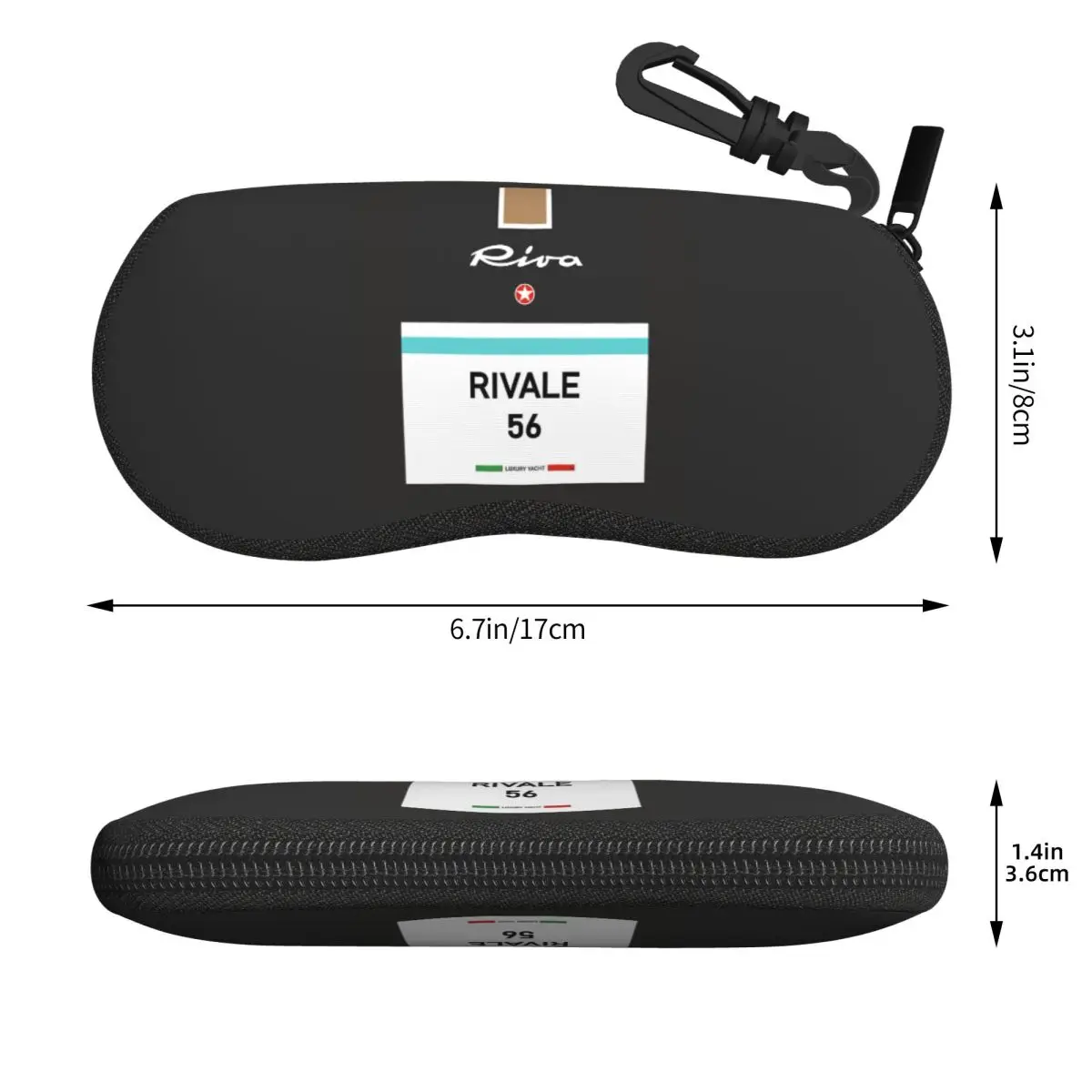 ريفالي ريفا أكواراما إيطاليا الفرنسية ريفييرا موناكو خمر شل نظارات صندوق النظارات الشمسية النساء الرجال لينة حقيبة نظارات الحقيبة