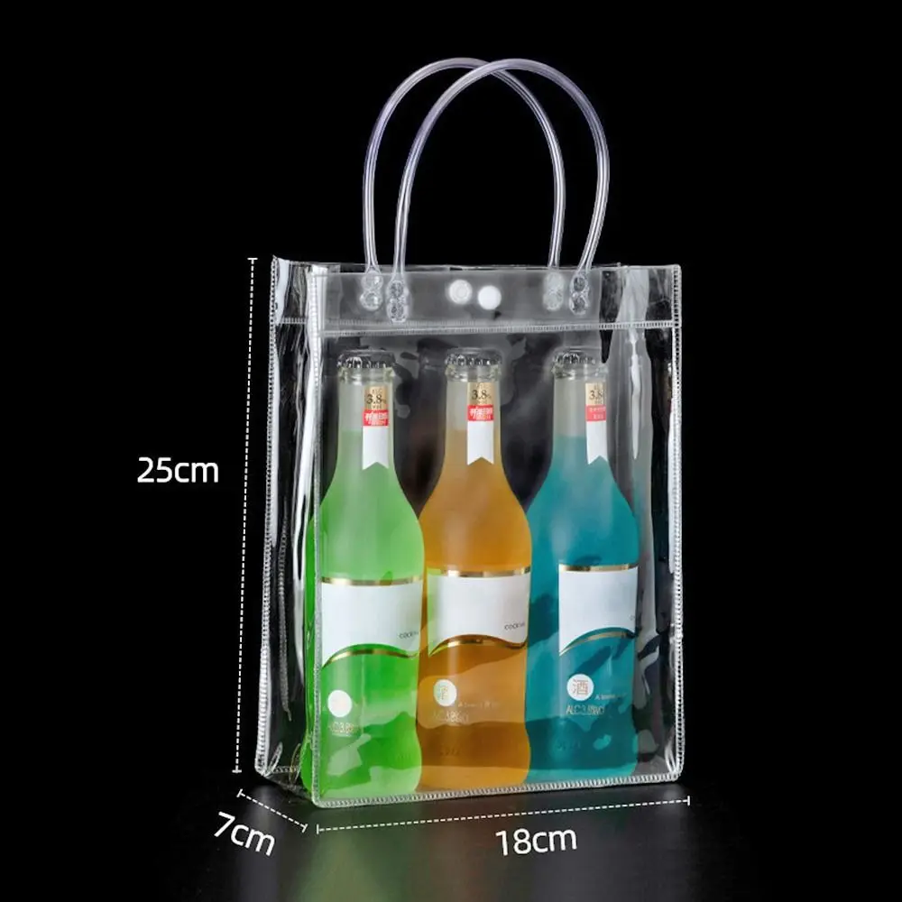 The New Transparent PVC Handbag Multi-purpose Plastic Gift Bag Large Capacity Gift Jelly Bag Travel