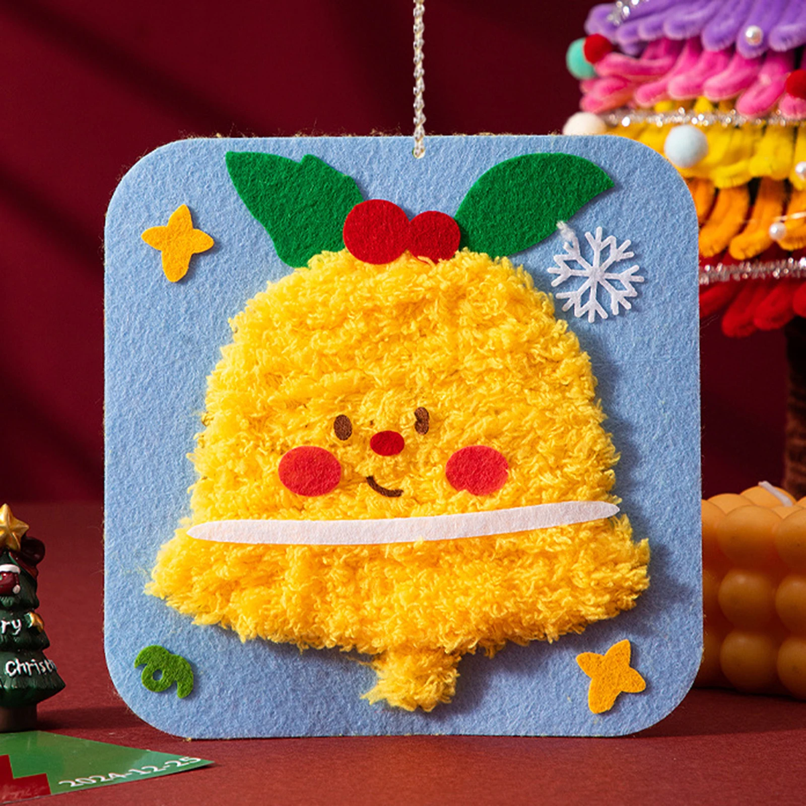 Embroidery Xmas Decorations - Güzel Hayvan Nakış Bebek Seti Desenli