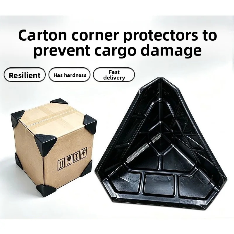 50pcs 3-Sided Plastic Corner Protector Anti-collision Carton Guard for Furniture Panel E-commerce Logistics Shipping Corner Wrap