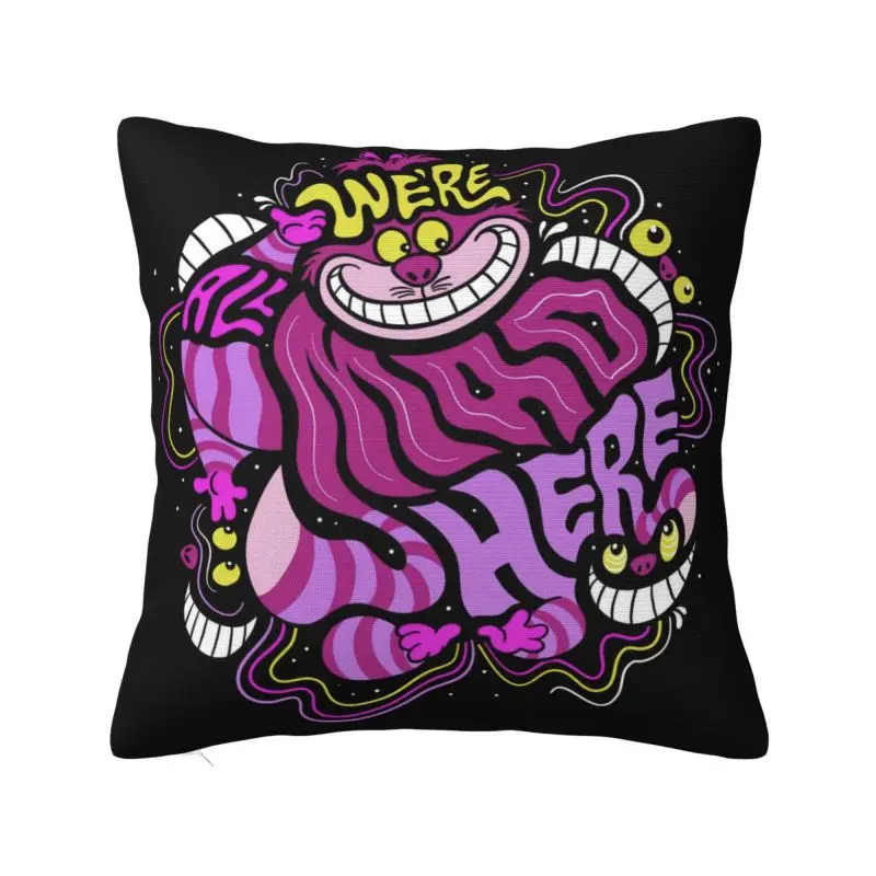 

Nordic Cheshire Cat Throw Pillow Case Decoration 3D Printed Sofa Chair Cushion Cover Polyester Soft Pillowslip Dakimakura