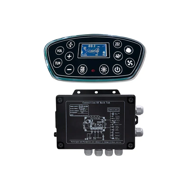 Imagem -05 - Painel de Controle de Banho de Massagem de Spa ao ar Livre Termostática Surf Banheiro Controle de Toque Inteligente Sensing Tecnologia