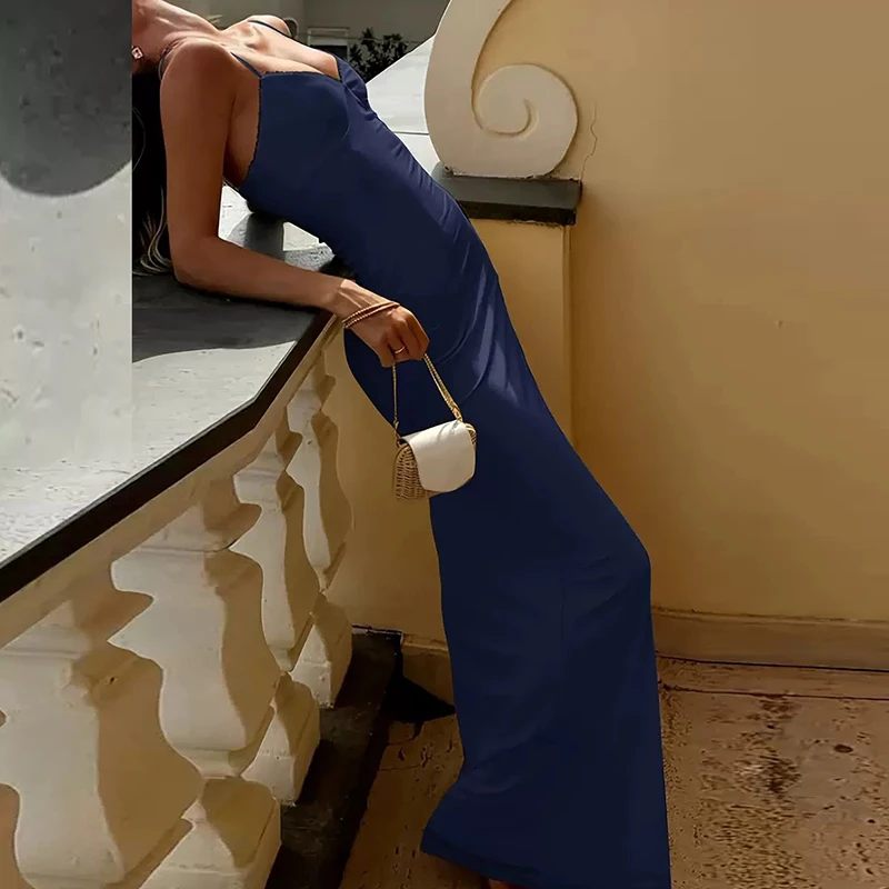 صيف جديد بلا أكمام قبالة الكتف فستان الحفلات مثير المنخفضة قطع عارية الذراعين Bodycon فستان سيدة الترفيه بلون العصرية مساء اللباس