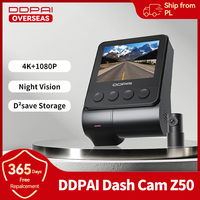 DDPAI Dash Cam Z50 Front and Rear 4K, Cam Car Camera with 2160P Front +1080P Rear, Built-in WiFi GPS, Dual Dash Camera for Cars