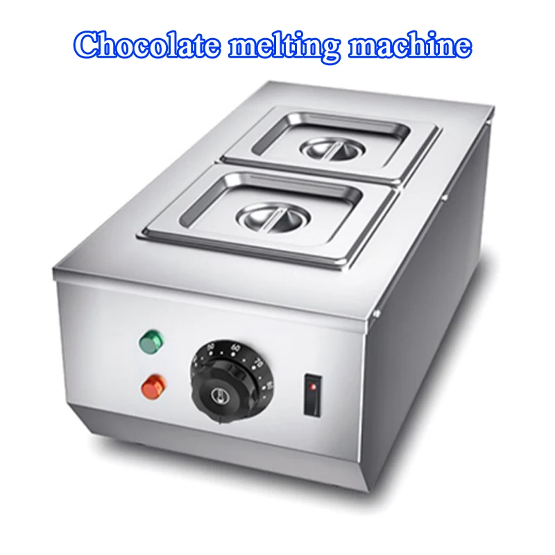 Commercial Use 220v Electric Digital Chocolate Melter Warmer Boiler Temperer With 2 Melting Pot