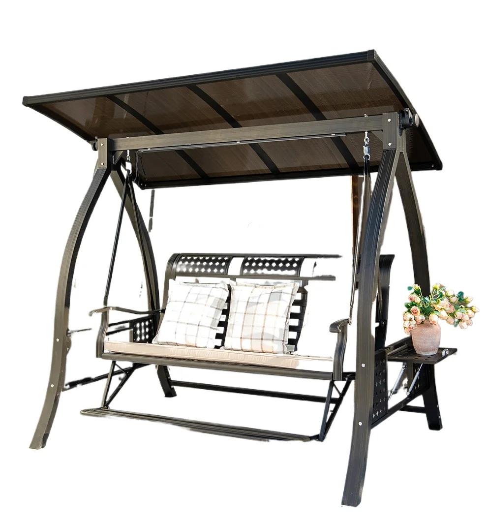 

Outdoor swing patio outside patio garden multi-person rocking chair