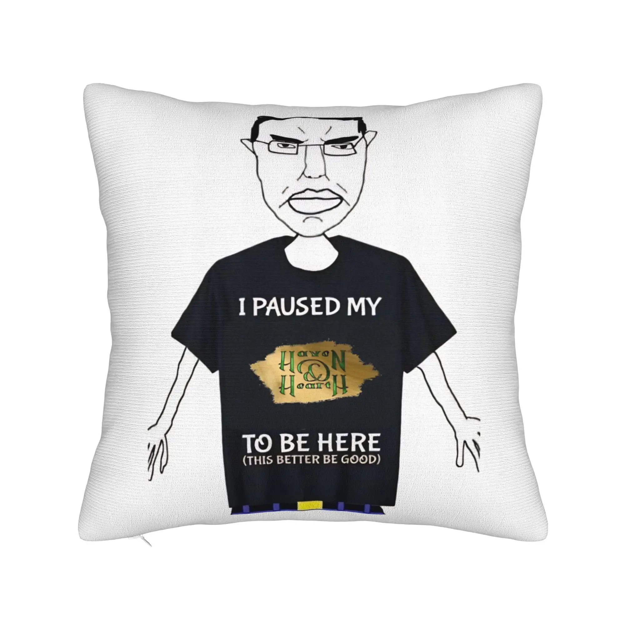 Haven and Hearth Chud Chudjak Square Pillow Case  Cushion Cover Novelty Zipper Decor Pillowcase for Home 18