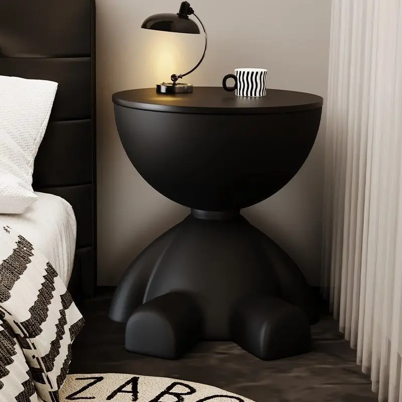 

Cream Coffee Table Sofa Bed Side Table Plastic Creative Flat Head Coffee Table for Living Room Household Accessories Home Decor