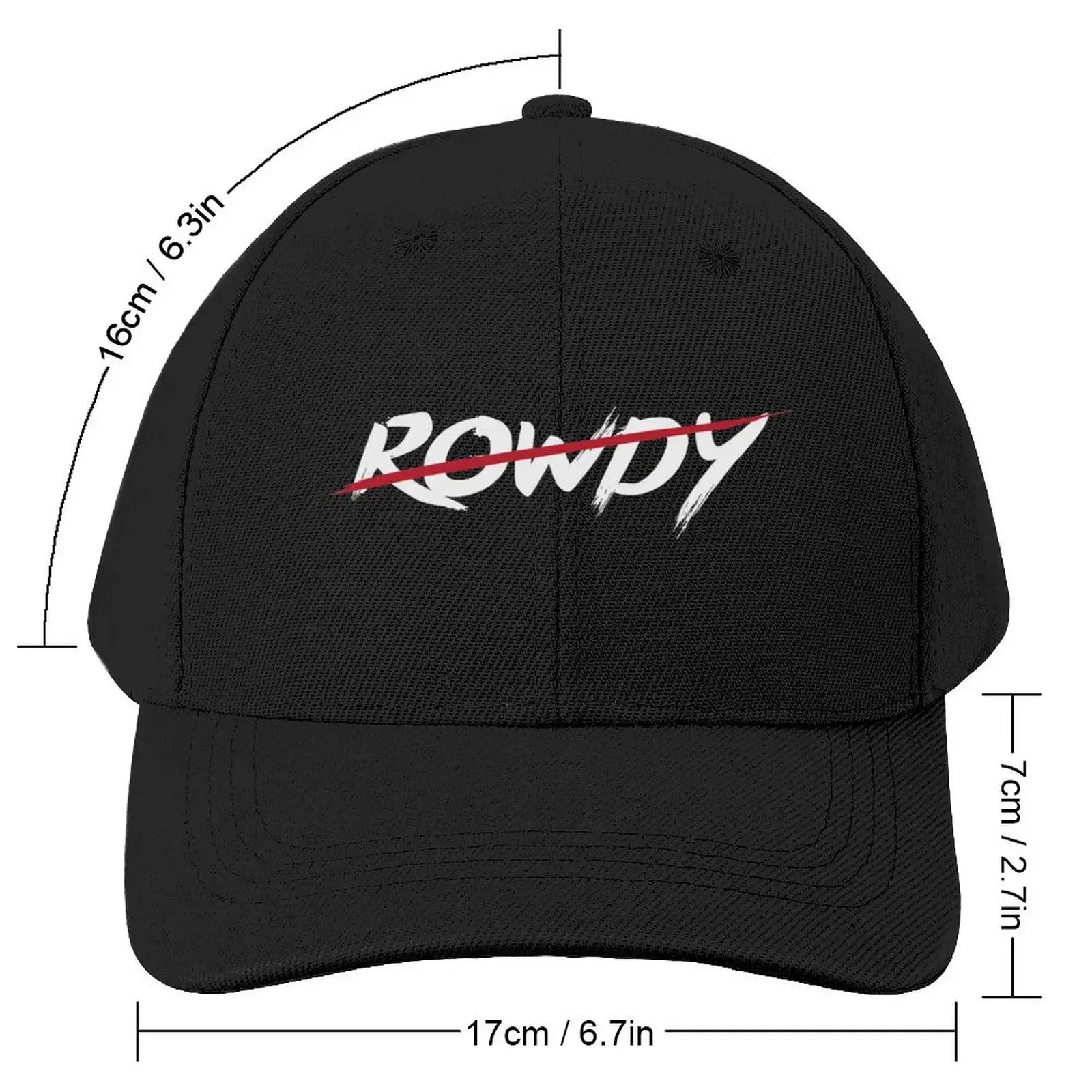 Rowdy design Baseball Cap Vintage New Hat funny hat Men's Caps Women's