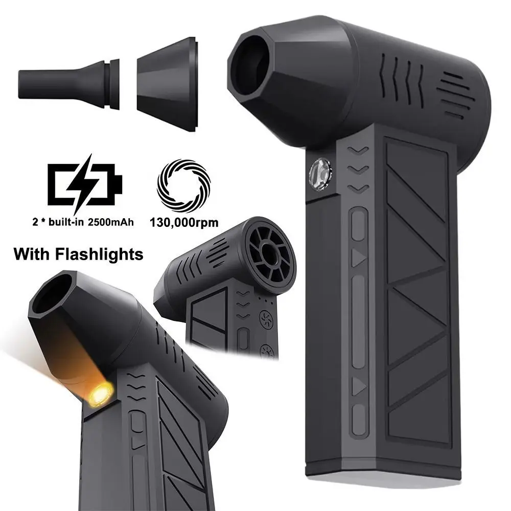 

Wind Speed 35m/s 130000RPM Turbofan With Flashlights Dust Removal High Power Jet Fan Dust Blower Powerful Violent Turbo Fan