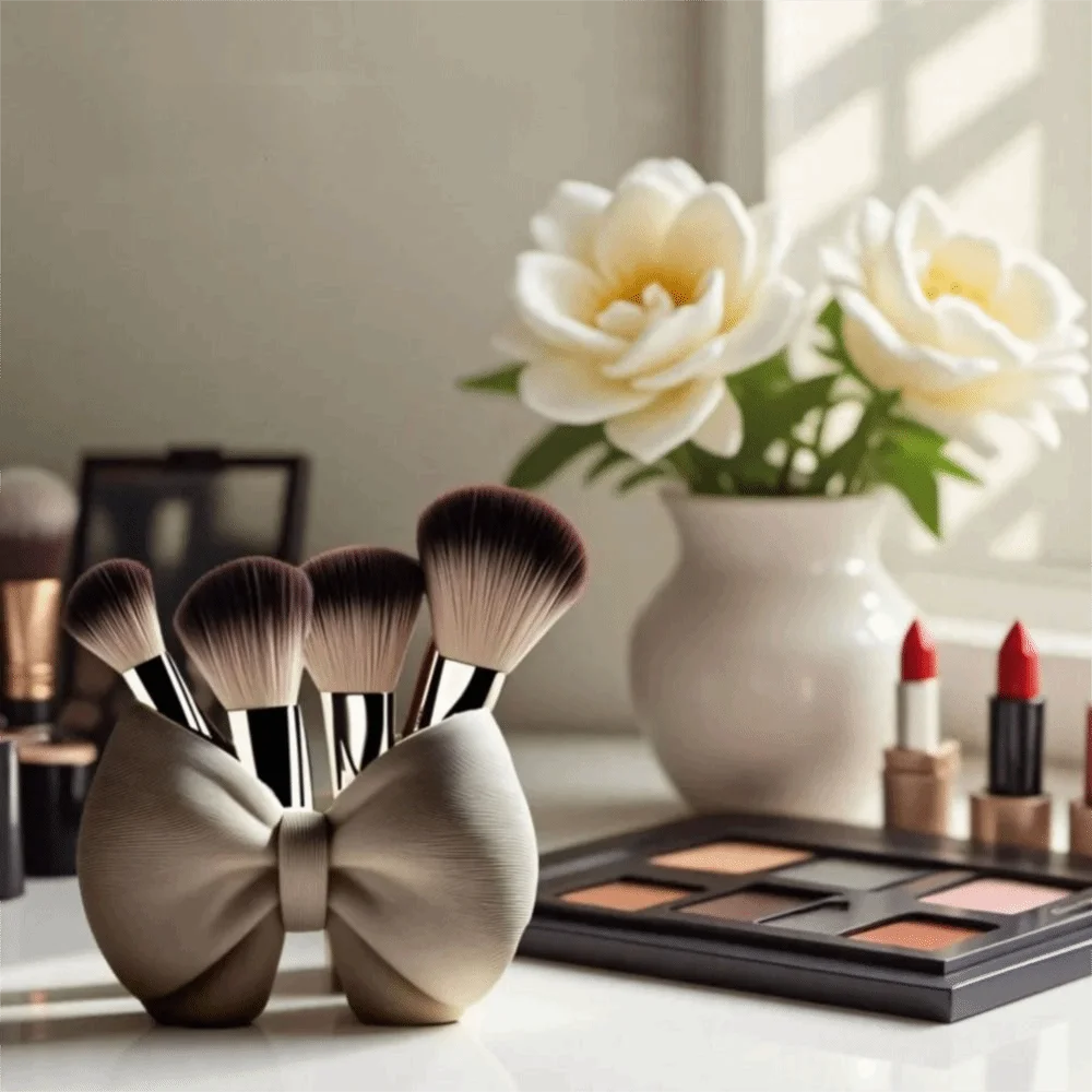 

Art Silicone Bow Candle Mold Non-stick Soft Storage Cup Mold Household DIY Vessel Molds Craft Ornaments