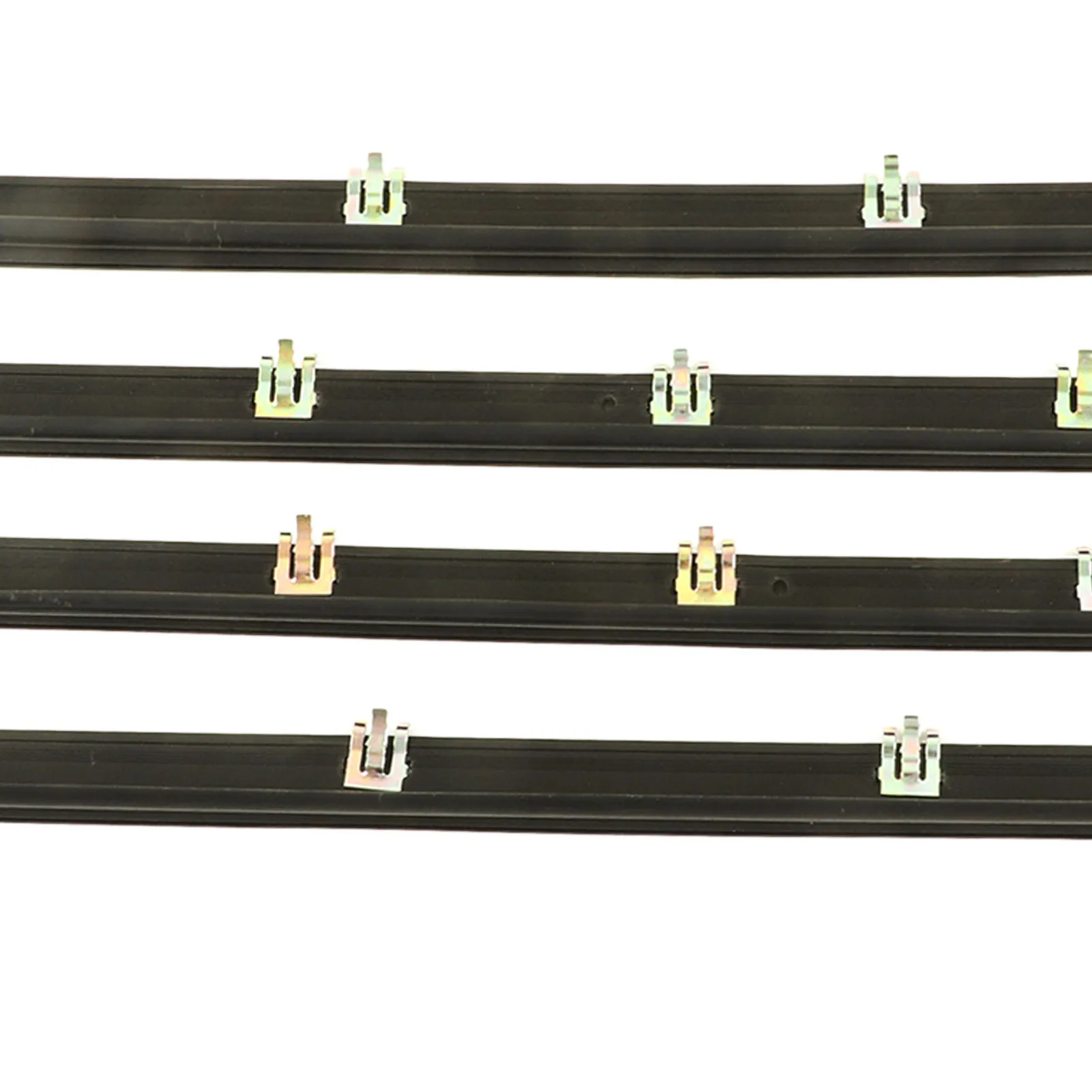 Front Window Weather Strip Black F2TZ1521456A Waterproof Low Noise Replacement For  Bronco 1987‑1996 E7TZ1521452A