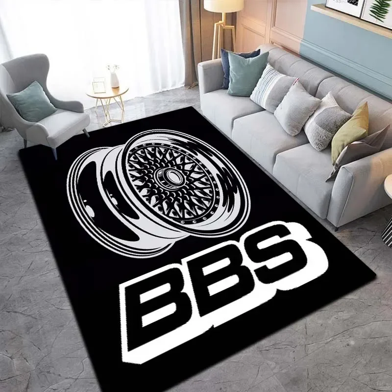 

B-BBS car wheel hub logo large carpet yoga mat home living room bedroom decoration bathroom kitchen entrance non slip carpet