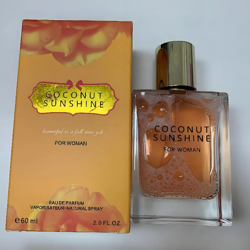 Perfume De coco De marca elegante De gama alta, vainilla fresca, Perfume en aerosol para mujer, fresco, Natural, coco, vacaciones en la playa, Eau De Toilette