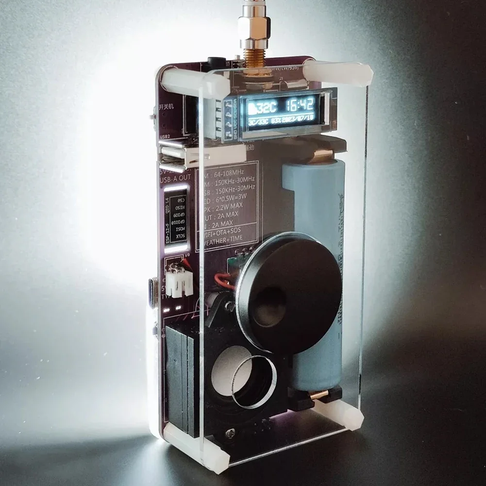 

Antenna Radio Receiver Parts SSB Mode Sturdy Tools Transparent With Shell Full All Coverage Kits Lightweight Metal