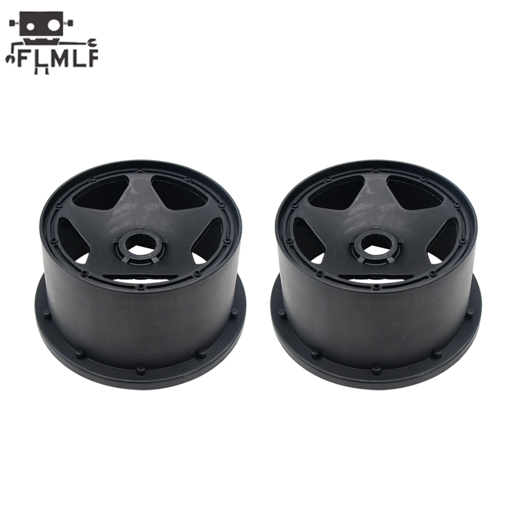 Kit de cubo de roda dianteira ou traseira de cinco estrelas de plástico para carro Rc para peças de caminhão 1/5 HPI ROFUN BAHA ROVAN KM BAJA 5B SS