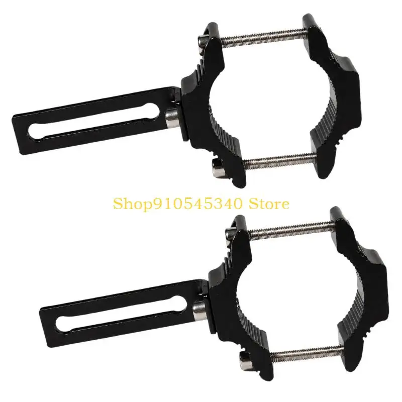 U2JA Motorcycle Accessory Mount Bracket, Clamp On Mirror Extension and Auxiliary Light Bracket 2 Piece Aluminum Pair