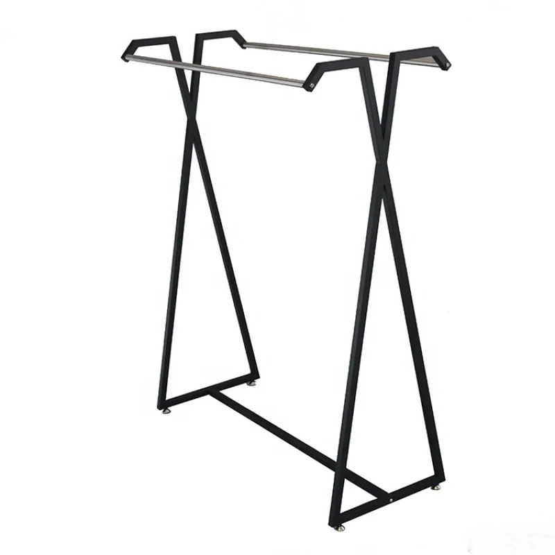 custom，Retail Store Furniture Layout Garment Shelves Metal Dress/Clothing Display Rack