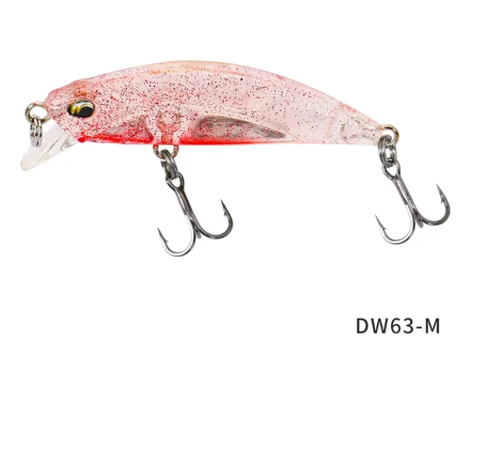 TSURINOYA 4PCS DW63 Sinking Minnow Mini Harde Lokken 50S 50mm 5g Kleine Kunstmatige Vissen Lokken wobblers Crankbait Forel Aas