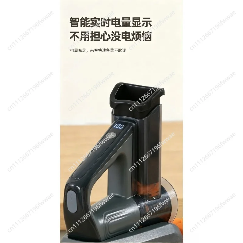 Electric Vegetable Chopper Automatic Shredder Slicer Multifunctional Kitchen Gadget with Digital Display for Home Use