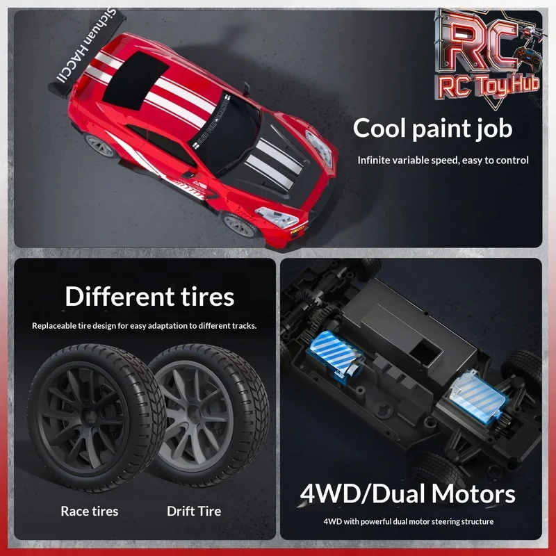 

Радиоуправляемая дрифт-машина Oulansi RC 4WD, масштаб 1:20, со светодиодами, гоночная машинка, хит продаж, лучший подарок для мальчиков и детей