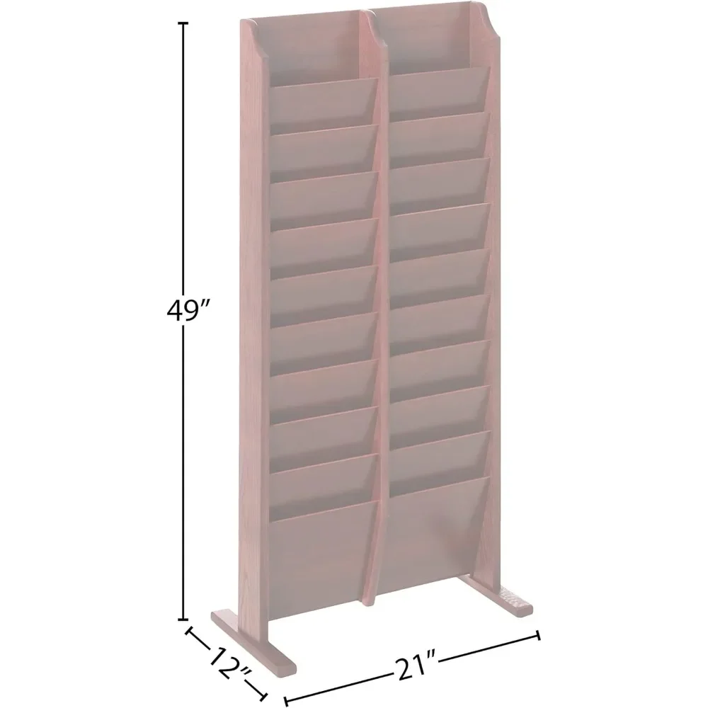 Xmsj freistehender Rack-Magazin halter, Mahagoni, Displayst änder