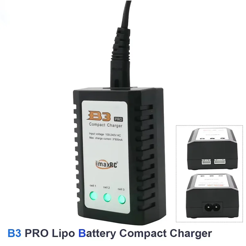 IMAX B3 PRO Compact Lipo Battery Charger 2S 3S 7.4V 11.1V EU Plug 110-240V For RC Helicopter FPV Drone