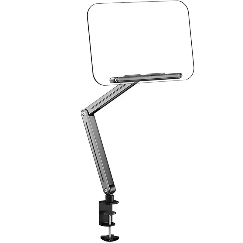 DT39 Desk Clamp Book Holder, Adjustable Aluminum Alloy Book Stand for Tablet Notebook Reading Compatible